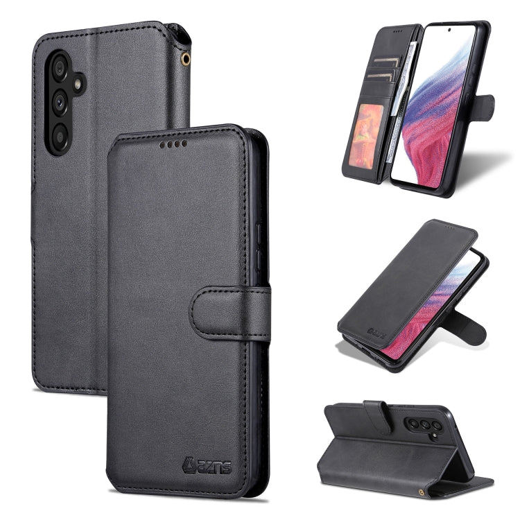 For Samsung Galaxy A54 5G AZNS Calf Texture Horizontal Flip Leather Phone Case(Black) - Galaxy Phone Cases by AZNS | Online Shopping South Africa | PMC Jewellery | Buy Now Pay Later Mobicred