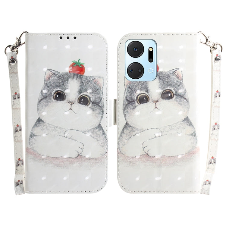 For Honor X7A 3D Colored Horizontal Flip Leather Phone Case(Cute Cat) - free shipping - PMC TechLife - Order now!