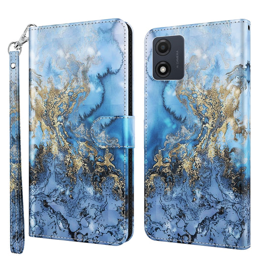 For Motorola Moto E13 3D Painting Pattern Leather Phone Case(Milky Way) - Motorola Cases by PMC Jewellery | Online Shopping South Africa | PMC Jewellery