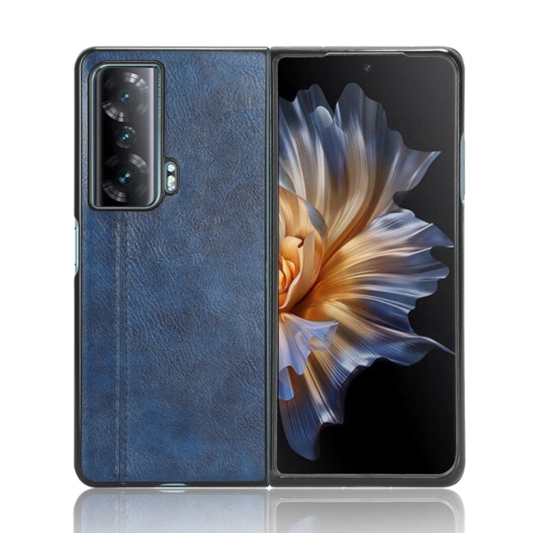 For Honor Magic Vs Sewing Cow Pattern Skin PC + PU + TPU Phone Case(Blue) - Honor Cases by PMC Jewellery | Online Shopping South Africa | PMC Jewellery