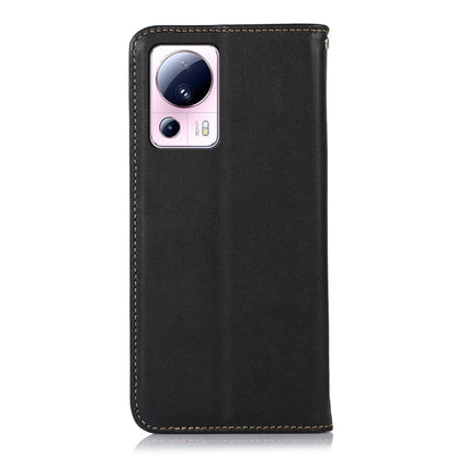 For Xiaomi 13 Lite / Civi 2 KHAZNEH Nappa Top Layer Cowhide Leather Phone Case(Black) - 13 Lite Cases by PMC Jewellery | Online Shopping South Africa | PMC Jewellery