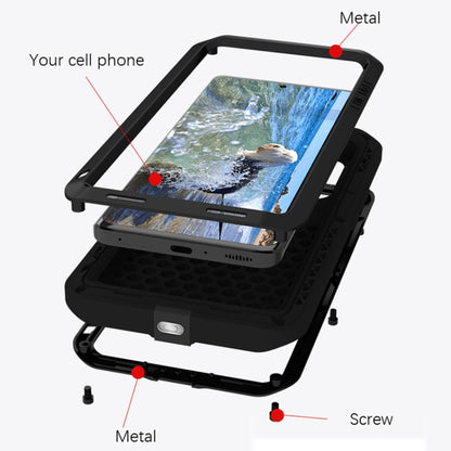 For Xiaomi 13 Pro LOVE MEI Metal Shockproof Life Waterproof Dustproof Phone Case(Black) - 13 Pro Cases by LOVE MEI | Online Shopping South Africa | PMC Jewellery