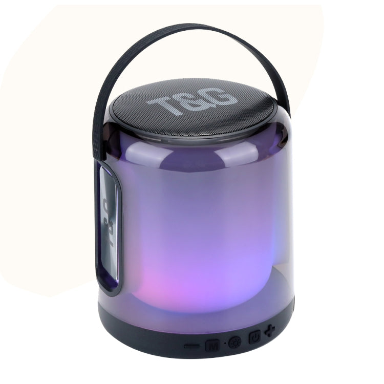 T&G TG376 360 Degree Full Screen LED Light RGB Multicolor Wireless Bluetooth Speaker Subwoofer(Black) - free shipping - PMC TechLife - Order now!