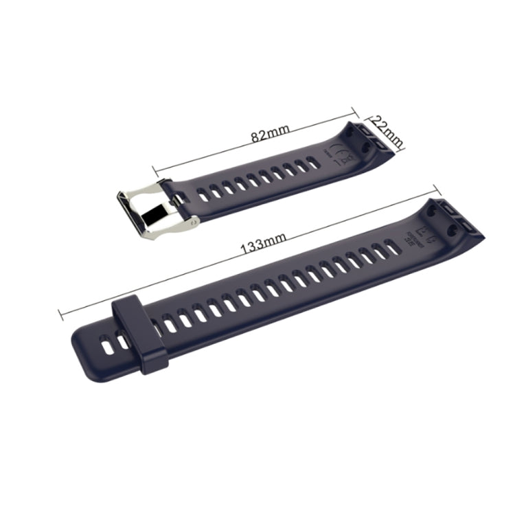 Compatible with Garmin Compatible witherunner 30 / 35 Silicone Watch Band(Blue) - Watch Bands by PMC TechLife | Online Shopping South Africa | PMC TechLife | Buy Now Pay Later Mobicred