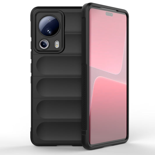 For Xiaomi 13 Lite Magic Shield TPU + Flannel Phone Case(Black) - 13 Lite Cases by PMC Jewellery | Online Shopping South Africa | PMC Jewellery