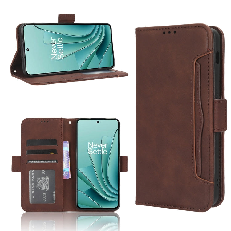 For OnePlus Ace 2V Skin Feel Calf Texture Card Slots Leather Phone Case(Brown) - OnePlus Cases by PMC Jewellery | Online Shopping South Africa | PMC Jewellery