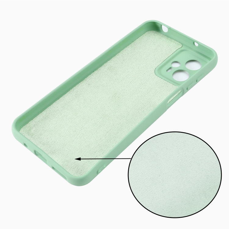 For Motorola Moto G13 / G23 Pure Color Liquid Silicone Shockproof Phone Case(Green) - Motorola Cases by PMC Jewellery | Online Shopping South Africa | PMC Jewellery