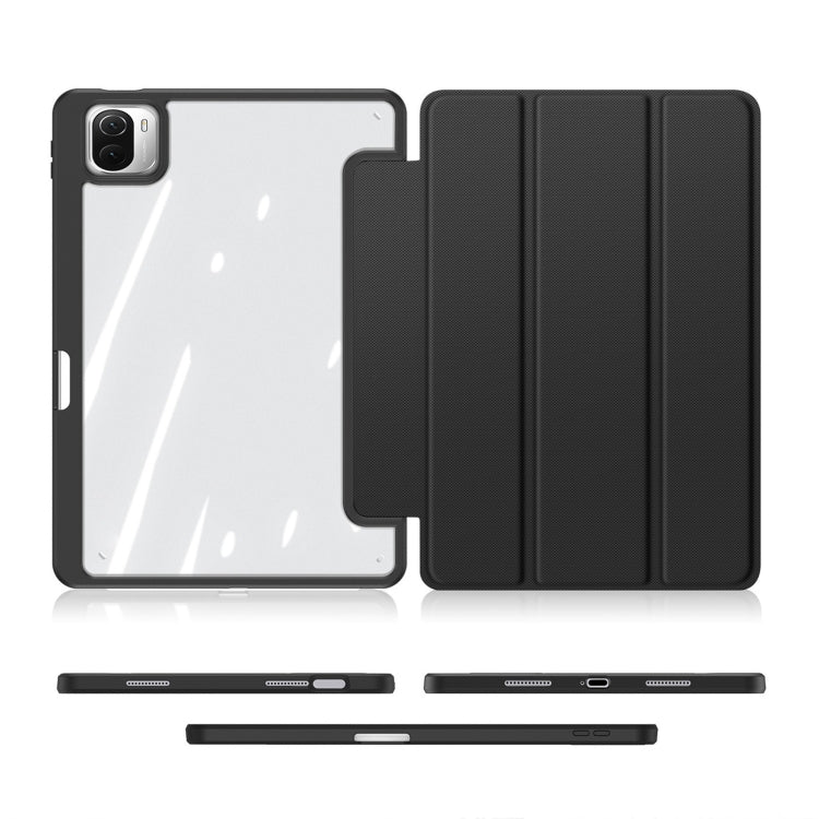 For Xiaomi Pad 6 / 6 Pro DUX DUCIS TOBY Series Antiskid Leather Tablet Case with Sleep / Wake-up Function(Black) - free shipping - PMC TechLife - Order now!