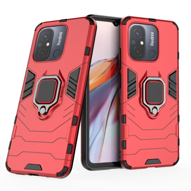 For Xiaomi Redmi 12C Magnetic Ring Holder PC + TPU Phone Case(Red) - free shipping - PMC TechLife - Order now!