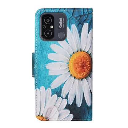 For Xiaomi Redmi 12C Colored Drawing Pattern Flip Leather Phone Case(Chrysanthemum) - Xiaomi Cases by PMC Jewellery | Online Shopping South Africa | PMC Jewellery