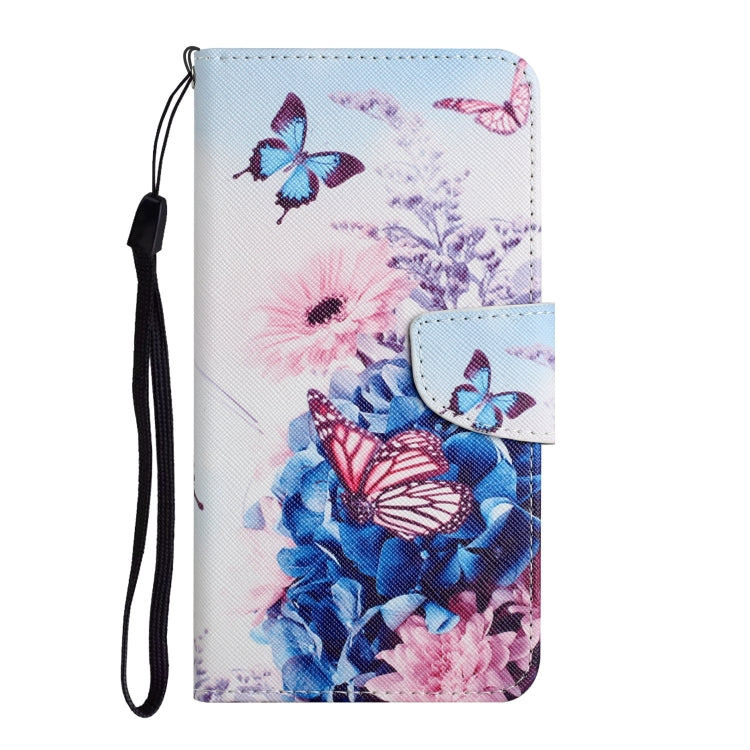 For Xiaomi Redmi 12C Colored Drawing Pattern Flip Leather Phone Case(Purple Butterfly) - Xiaomi Cases by PMC Jewellery | Online Shopping South Africa | PMC Jewellery