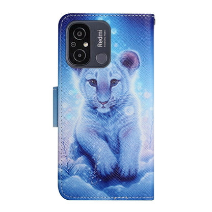 For Xiaomi Redmi 12C Colored Drawing Pattern Flip Leather Phone Case(Little Leopard) - Xiaomi Cases by PMC Jewellery | Online Shopping South Africa | PMC Jewellery