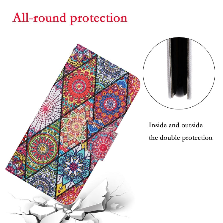 For Xiaomi Redmi 12C Colored Drawing Pattern Flip Leather Phone Case(Diamond Totem) - Xiaomi Cases by PMC Jewellery | Online Shopping South Africa | PMC Jewellery