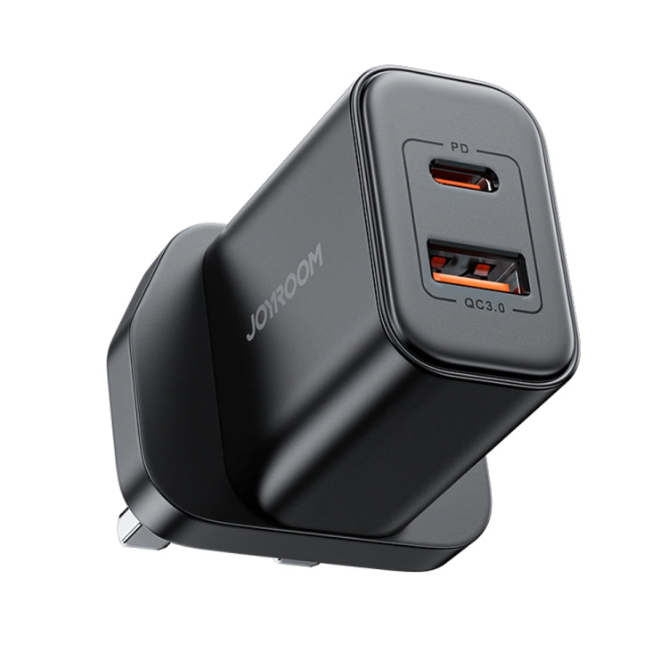 J0YROOM TCF05 20W USB+USB-C/Type-C Fast Charger, Specification:UK Plug(Black) - USB Charger by JOYROOM | Online Shopping South Africa | PMC Jewellery