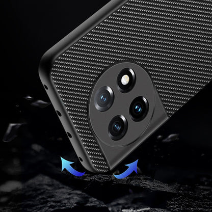 For OnePlus 11 Ultra-thin Carbon Fiber Texture Printing Phone Case(Black Blue) - OnePlus Cases by PMC Jewellery | Online Shopping South Africa | PMC Jewellery