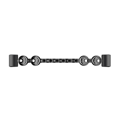 For Fitbit Charge 5 Sun Moon Star Diamond Metal Watch Band(Black) -  by PMC Jewellery | Online Shopping South Africa | PMC Jewellery