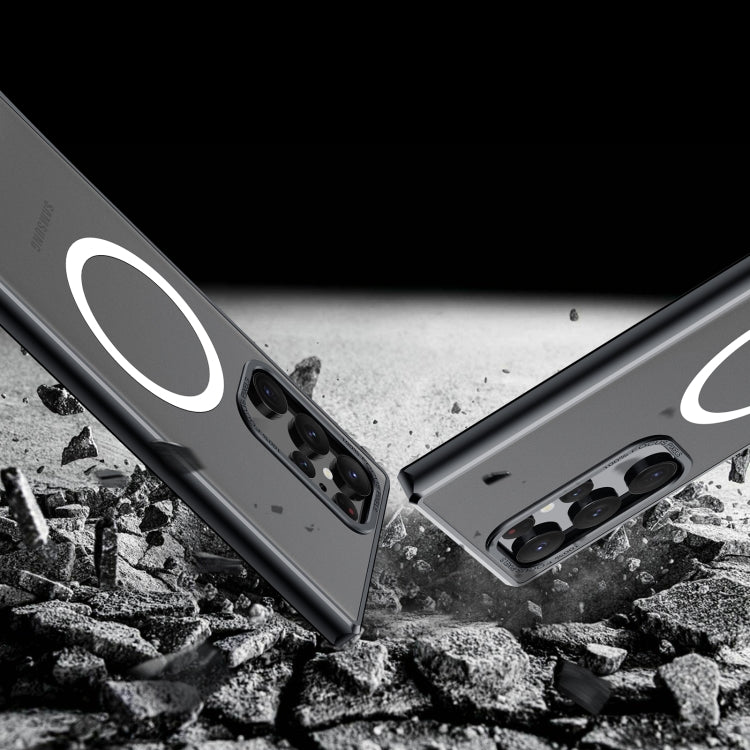 For Samsung Galaxy S22 Ultra 5G MagSafe Magnetic PC Phone Case(Black) - Galaxy S22 Ultra 5G Cases by PMC TechLife | Online Shopping South Africa | PMC TechLife