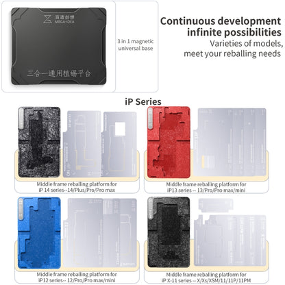 For Xiaomi 11 Pro / 11 Ultra Qianli Mega-idea Multi-functional Middle Frame Positioning BGA Reballing Platform - Repair Platform by QIANLI | Online Shopping South Africa | PMC Jewellery | Buy Now Pay Later Mobicred