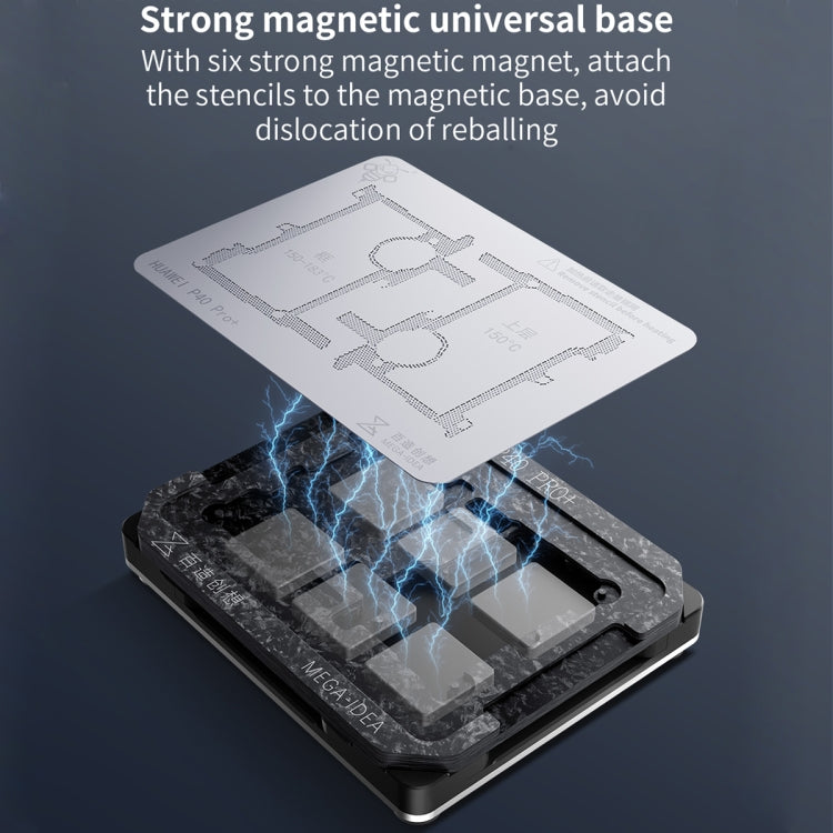 For Huawei Mate 30 5G / Mate X2 Qianli Mega-idea Multi-functional Middle Frame Positioning BGA Reballing Platform - free shipping - PMC TechLife - Order now!