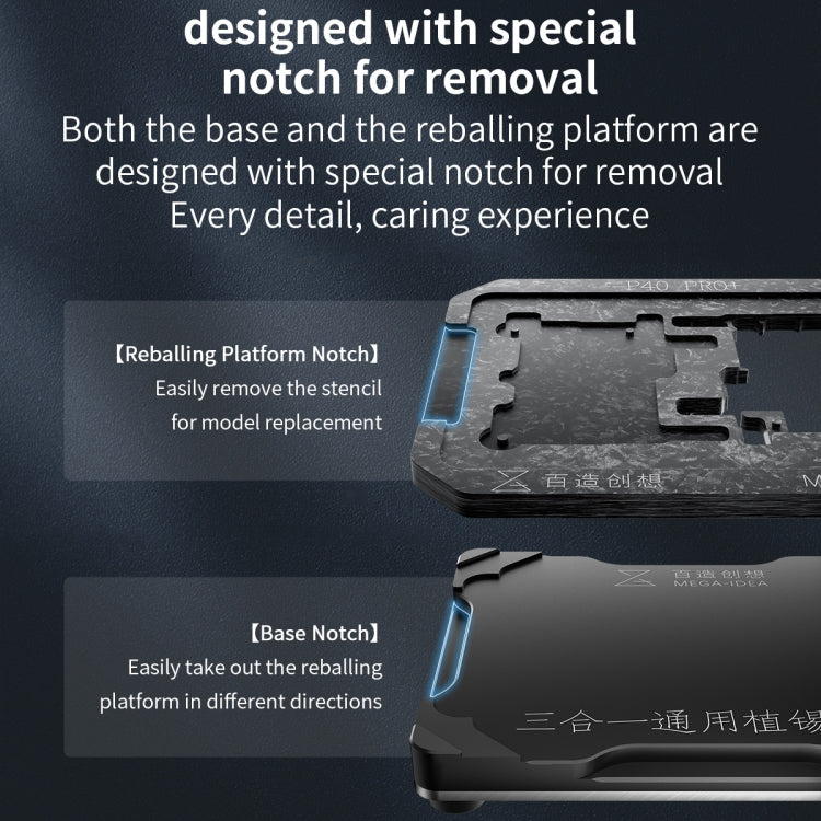 For iPhone X-11 Pro Max Qianli Mega-idea Multi-functional Middle Frame Positioning BGA Reballing Platform - free shipping - PMC TechLife - Order now!