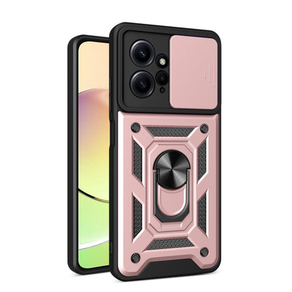 For Xiaomi Redmi Note 12 4G Global Sliding Camera Cover Design Phone Case(Rose Gold) - Note 12 Cases by PMC Jewellery | Online Shopping South Africa | PMC Jewellery