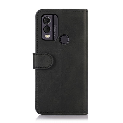 For Nokia C22 4G Cow Texture Leather Phone Case(Black) - Nokia Cases by PMC Jewellery | Online Shopping South Africa | PMC Jewellery