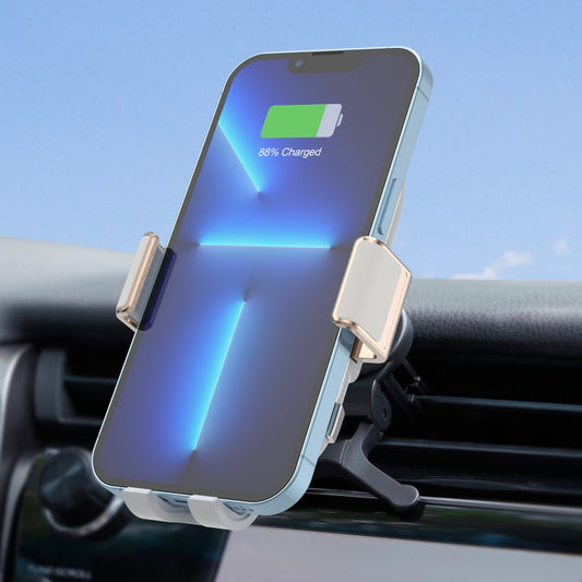 For Samsung Galaxy Z Flip4 / 3 C38 Fan Cooling Dual Coil Car Phone Holder Wireless Charger - Wireless Charger Holders by PMC Jewellery | Online Shopping South Africa | PMC Jewellery