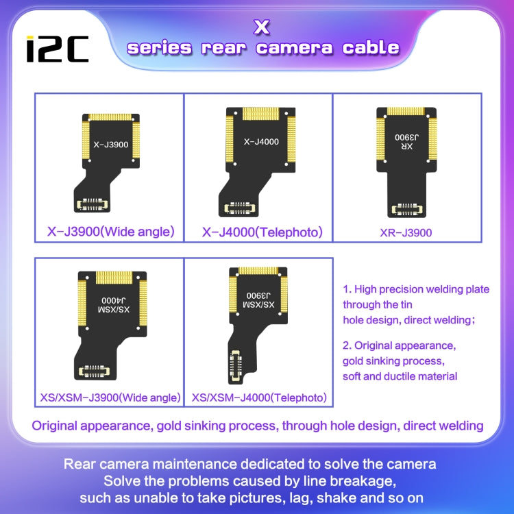 For iPhone 12 Pro Max J10200 i2C Back Facing Wide Camera Cable - Flex Cable by PMC TechLife | Online Shopping South Africa | PMC TechLife