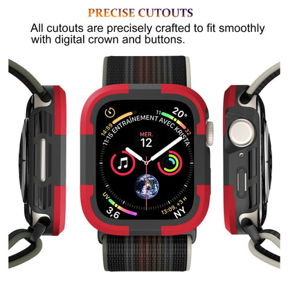 For Apple Watch Series SE 2&6&SE&5&4 40mm Armor Frame Watch Case(Red) - Smart Wear by PMC Jewellery | Online Shopping South Africa | PMC Jewellery