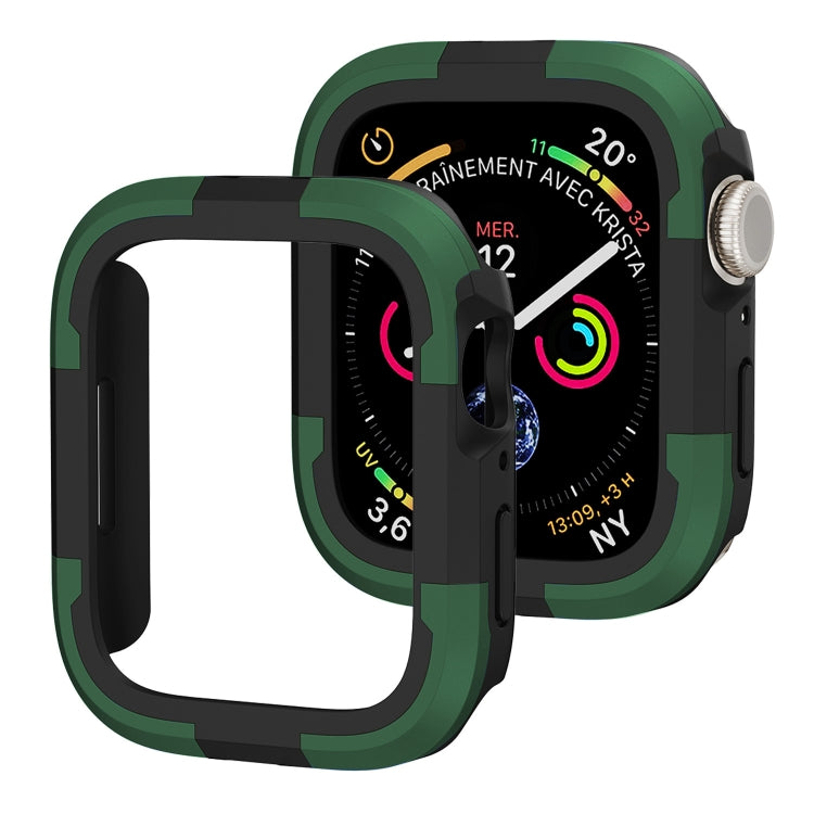 For Apple Watch Series 8 & 7 41mm Armor Frame Watch Case(Green) - Smart Wear by PMC TechLife | Online Shopping South Africa | PMC TechLife