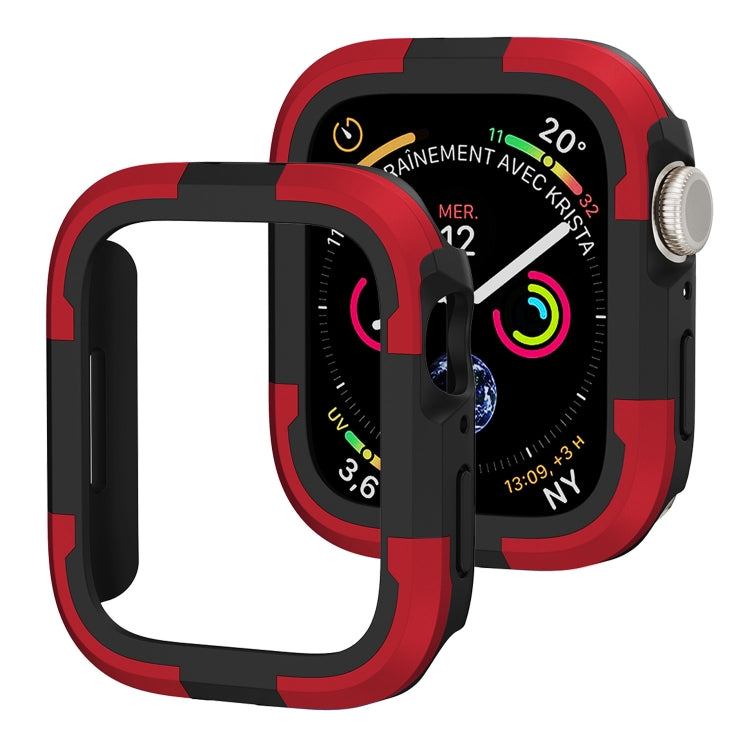 For Apple Watch Series SE 2&6&SE&5&4 44mm Armor Frame Watch Case(Red) - Smart Wear by PMC Jewellery | Online Shopping South Africa | PMC Jewellery