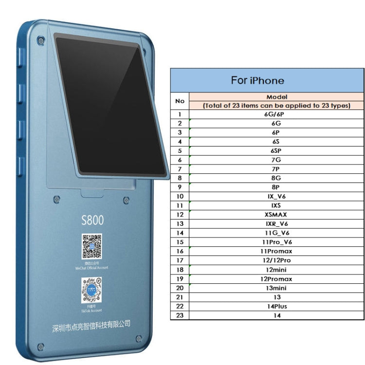 DL S800 Multi-functional LCD Screen True Tone Test Tool - Test Tools by PMC Jewellery | Online Shopping South Africa | PMC Jewellery