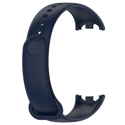 For Xiaomi Mi Band 8 Solid Color Silicone Plug Replacement Watch Band(Midnight Blue) - Smart Wear by PMC Jewellery | Online Shopping South Africa | PMC Jewellery