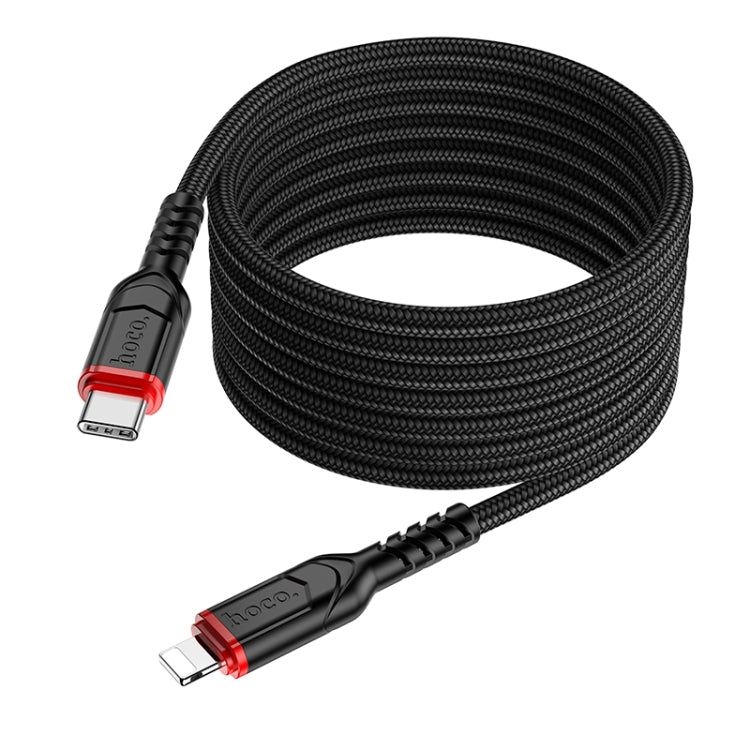 hoco X59 Victory PD 20W USB-C / Type-C to 8 Pin Charging Data Dable, Length:2m(Black) - 2 in 1 Cable by hoco | Online Shopping South Africa | PMC Jewellery