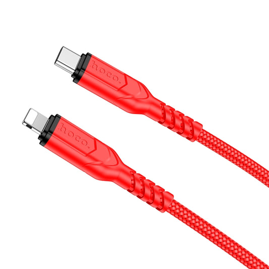 hoco X59 Victory PD 20W USB-C / Type-C to 8 Pin Charging Data Dable, Length:2m(Red) - 2 in 1 Cable by hoco | Online Shopping South Africa | PMC Jewellery