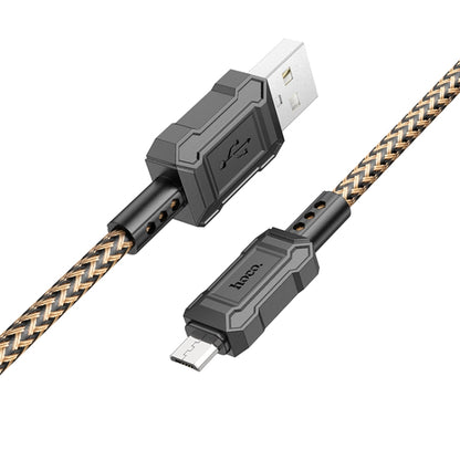 hoco X94 Leader 2.4A USB to Micro USB Charging Data Dable, Length:1m(Gold) - Micro USB Cable by hoco | Online Shopping South Africa | PMC Jewellery