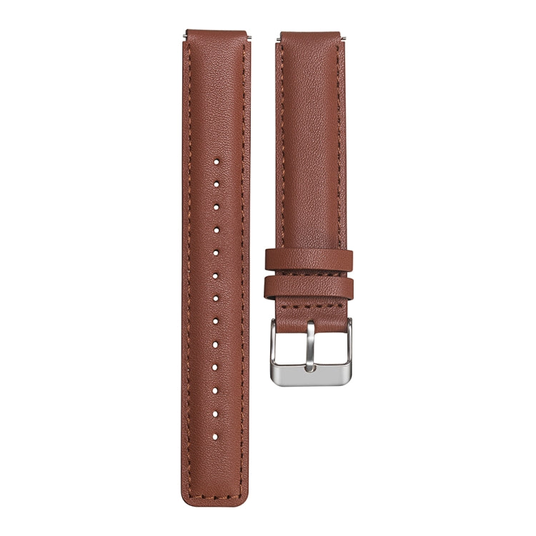 For Huawei Band 7 Glossy Leather Watch Band(Brown) - Smart Wear by PMC TechLife | Online Shopping South Africa | PMC TechLife