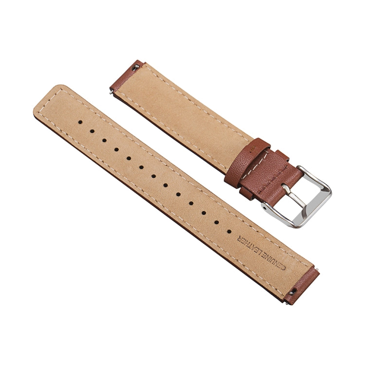 For Huawei Band 7 Glossy Leather Watch Band(Brown) - Smart Wear by PMC TechLife | Online Shopping South Africa | PMC TechLife