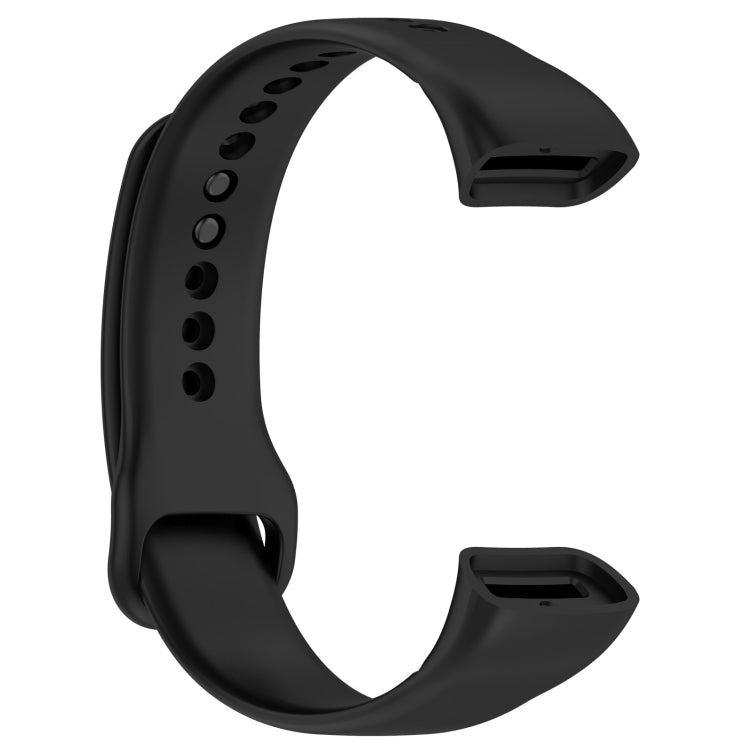 For Mambo Band 5 / 5S Solid Color Silicone Replacement Watch Band(Black) - Smart Wear by PMC Jewellery | Online Shopping South Africa | PMC Jewellery