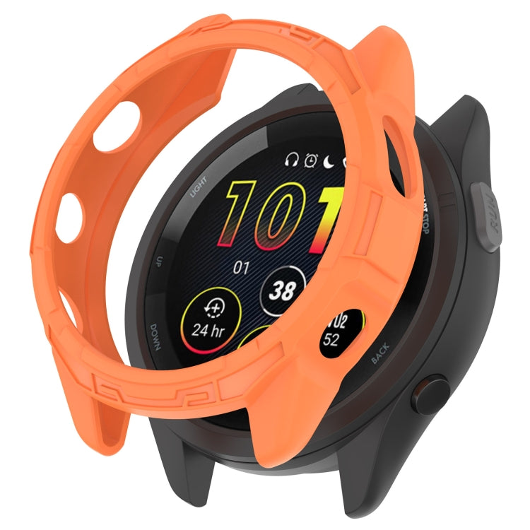 Compatible with Garmin Compatible witherunner 265 Armor Hollow Watch Protective Case(Orange) - Watch Cases by PMC Jewellery | Online Shopping South Africa | PMC Jewellery | Buy Now Pay Later Mobicred