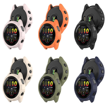 Compatible with Garmin Compatible witherunner 265 Armor Hollow Watch Protective Case(Orange) - Watch Cases by PMC Jewellery | Online Shopping South Africa | PMC Jewellery | Buy Now Pay Later Mobicred