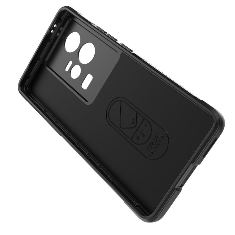 For vivo iQOO 11 5G Magic Shield TPU + Flannel Phone Case(Red) - vivo Cases by PMC TechLife | Online Shopping South Africa | PMC TechLife | Buy Now Pay Later Mobicred