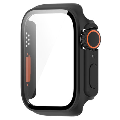 For Apple Watch Series SE 2 / 6 / SE / 5 / 4 40mm Tempered Film + PC Integrated Watch Protective Case(Black) -  by PMC Jewellery | Online Shopping South Africa | PMC Jewellery