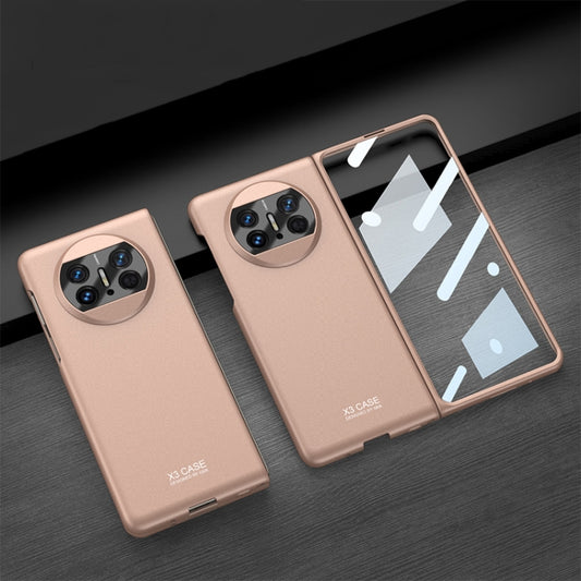 For Huawei Mate X3 GKK Integrated Ultra-thin Full Coverage Phone Flip Case(Gold) - Huawei Cases by GKK | Online Shopping South Africa | PMC Jewellery | Buy Now Pay Later Mobicred