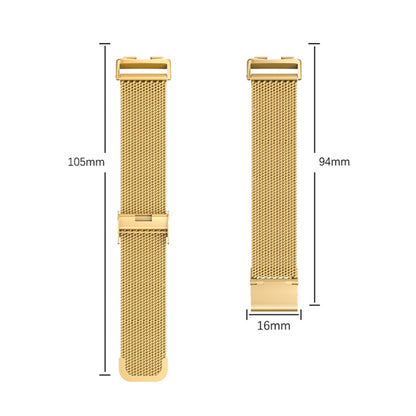 For Huawei Band 8 16mm Milan Stainless Steel Metal Mesh Watch Band(Rose Gold) -  by PMC Jewellery | Online Shopping South Africa | PMC Jewellery