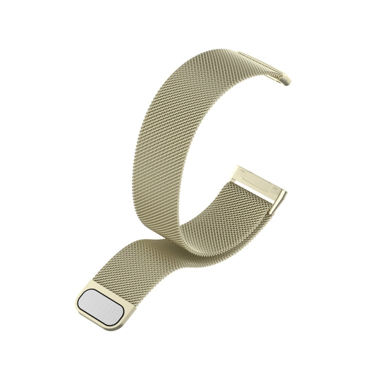 For Fitbit Versa 4 Milanese Magnetic Metal Weave Watchband, Small Size(Official Gold) -  by PMC Jewellery | Online Shopping South Africa | PMC Jewellery