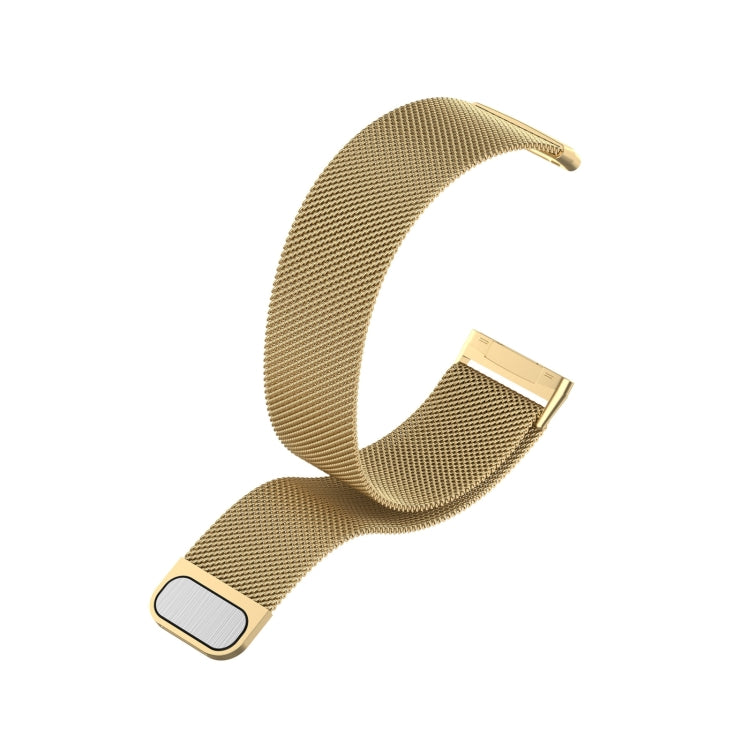 For Fitbit Versa 4 Milanese Magnetic Metal Weave Watchband, Small Size(Gold) -  by PMC Jewellery | Online Shopping South Africa | PMC Jewellery