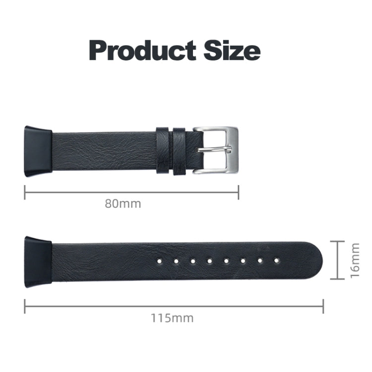 For Xiaomi Mi Band 7 Pro Leather Texture Replacement Watch Band(Dark Blue) -  by PMC Jewellery | Online Shopping South Africa | PMC Jewellery