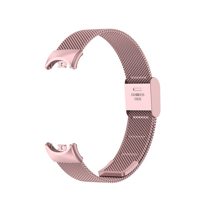 For Xiaomi Mi Band 8 Milanese Buckle Metal Watch Band(Rose Pink) -  by PMC Jewellery | Online Shopping South Africa | PMC Jewellery