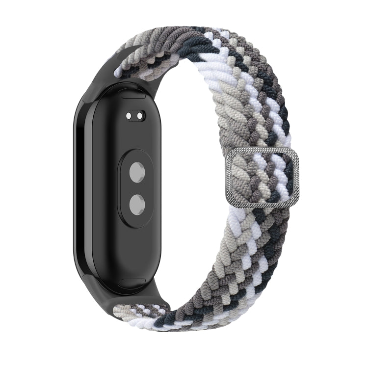 For Xiaomi Mi Band 8 Adjustable Nylon Braided Elasticity Watch Band(Colorful Black) -  by PMC Jewellery | Online Shopping South Africa | PMC Jewellery